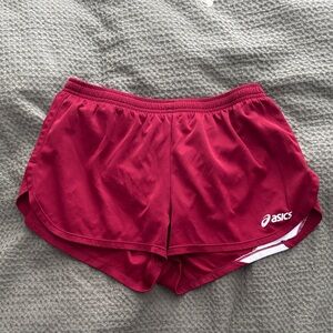 ASICS Women's Burgundy Athletic Shorts